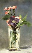 Edouard Manet Carnations and Clematis in a Crystal Vase china oil painting reproduction